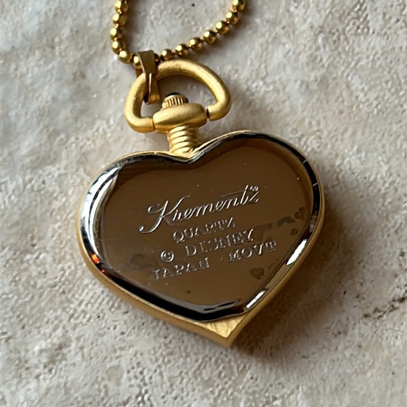 Vintage COLIBRI Mickey & Co. Gold Tone MOP Pendant Watch # PLP10003 - Picture 4 of 4